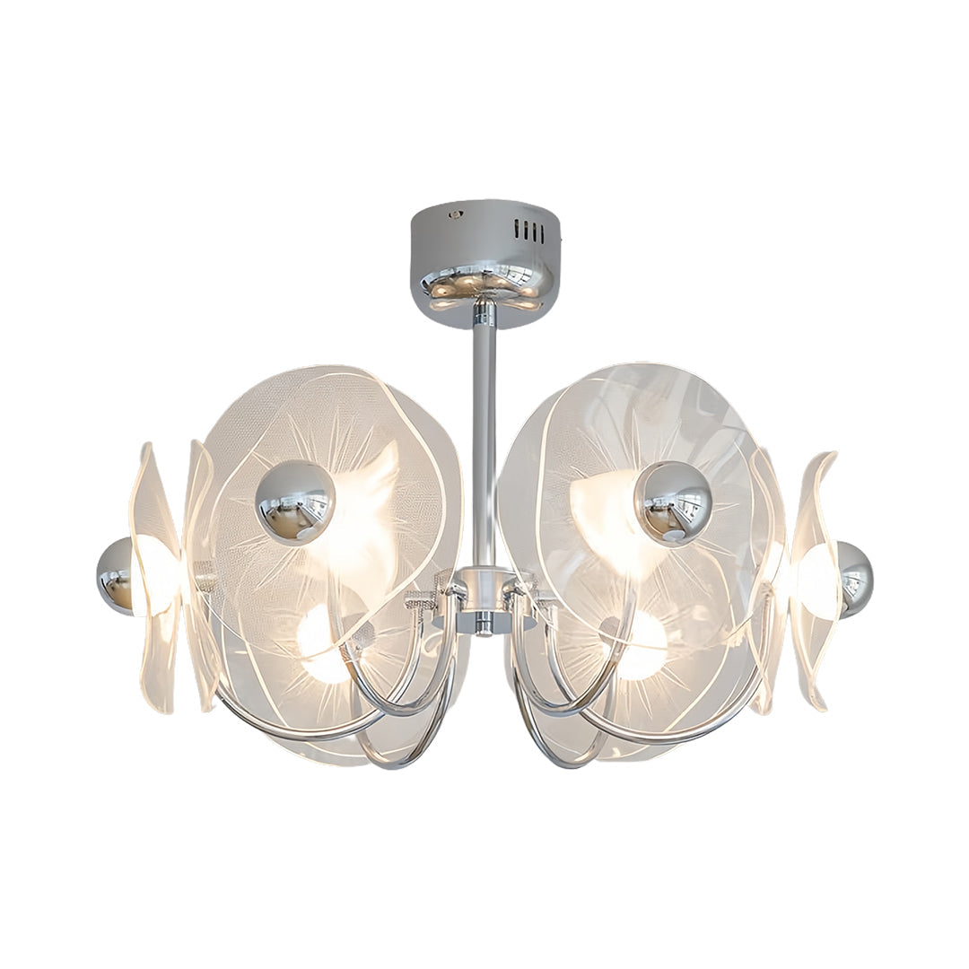 Alethea - Curved Acrylic LED Chandelier