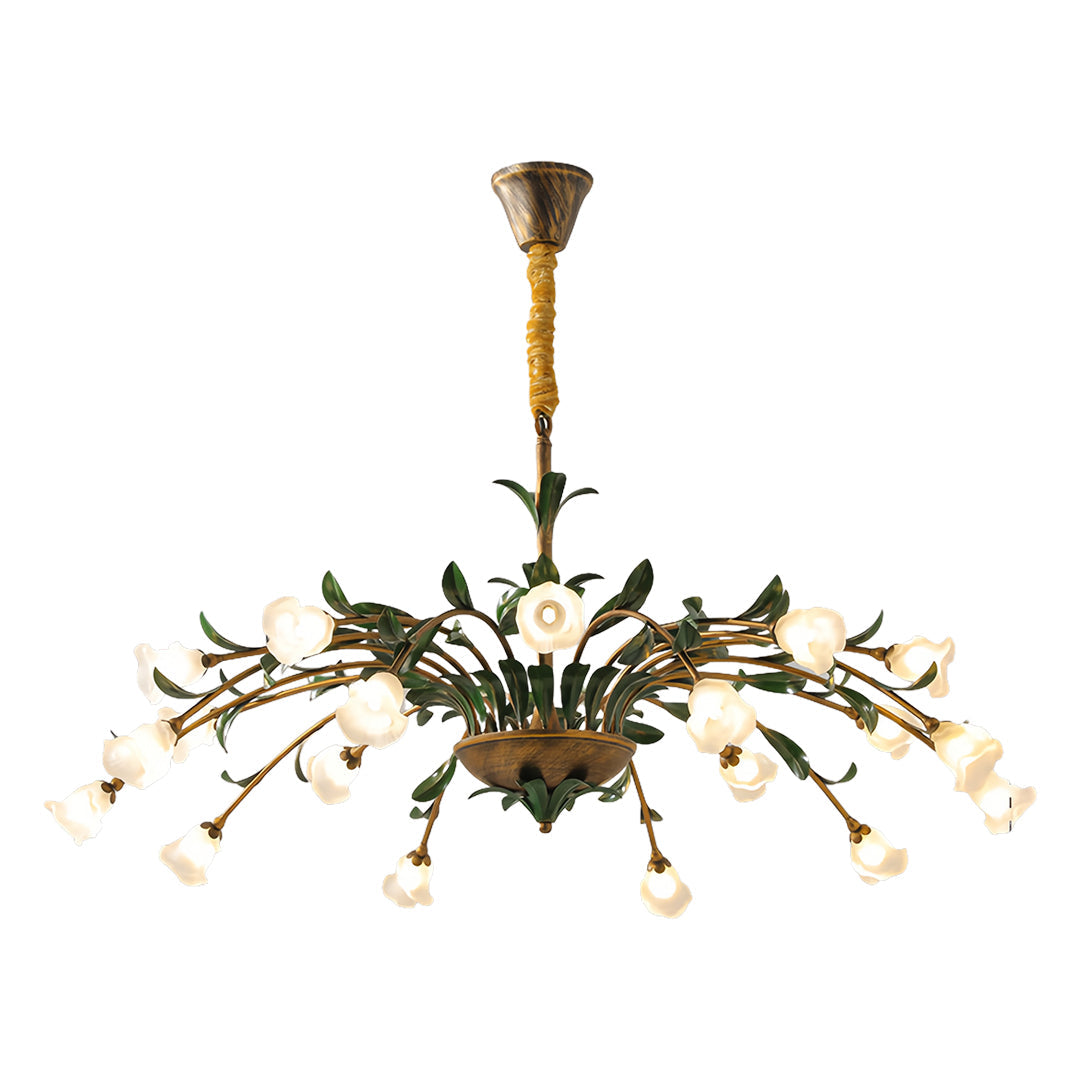 Arete - Vintage Glass Floral Chandelier