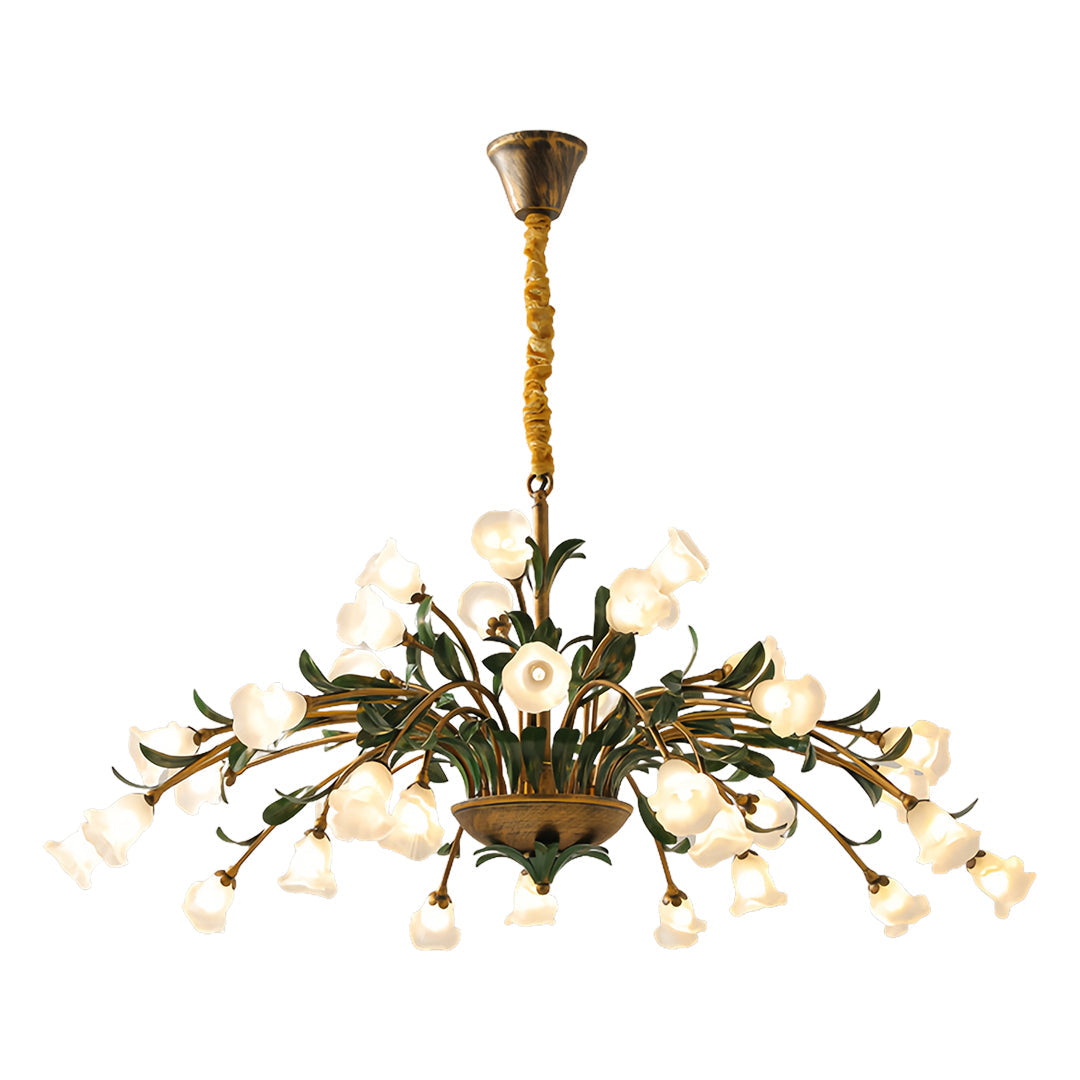 Arete - Vintage Glass Floral Chandelier
