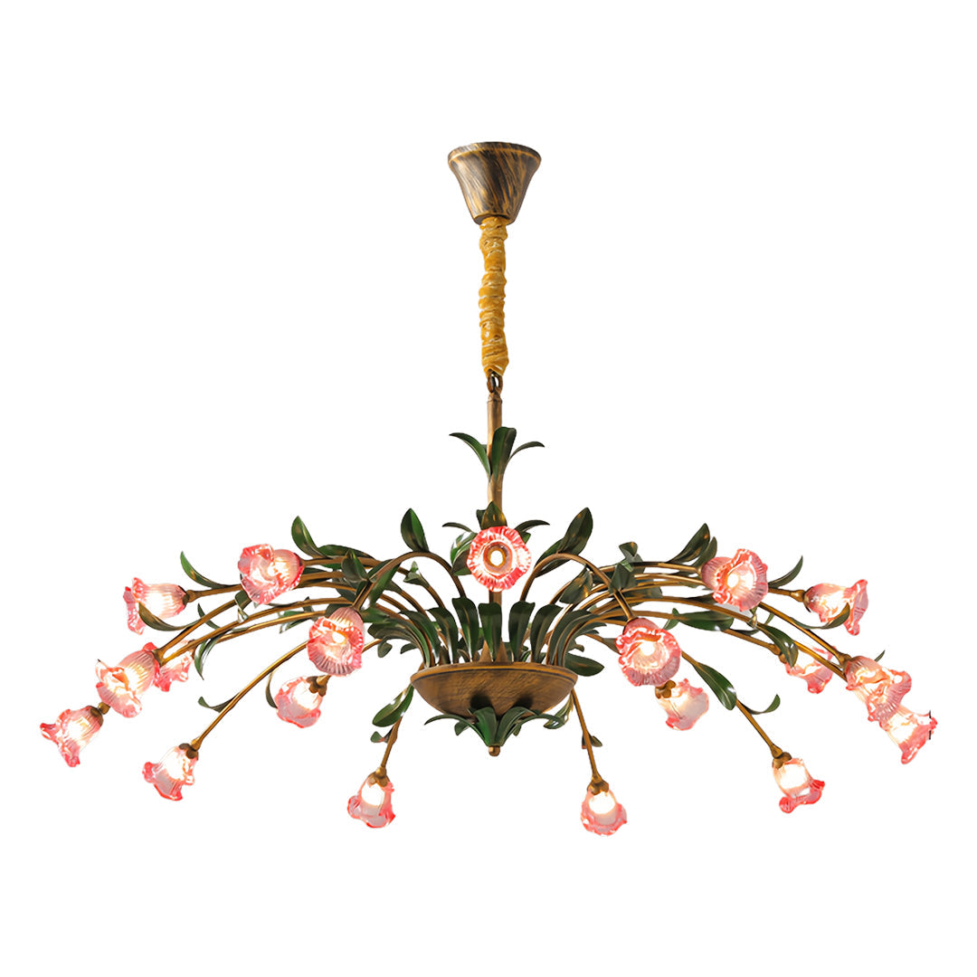 Arete - Vintage Glass Floral Chandelier