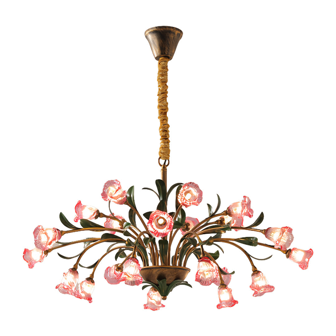 Arete - Vintage Glass Floral Chandelier