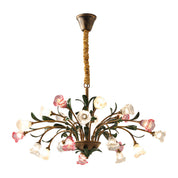Arete - Vintage Glass Floral Chandelier