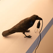 Koronis - Sculptural Resin Raven Table Lamp