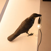 Koronis - Sculptural Resin Raven Table Lamp