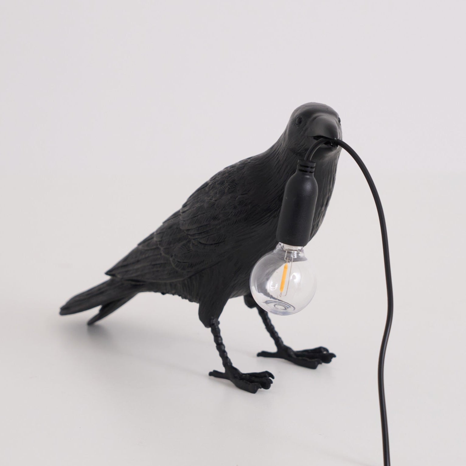 Koronis - Sculptural Resin Raven Table Lamp