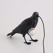 Koronis - Sculptural Resin Raven Table Lamp