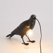 Koronis - Sculptural Resin Raven Table Lamp