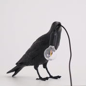 Koronis - Sculptural Resin Raven Table Lamp