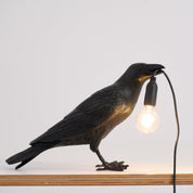 Koronis - Sculptural Resin Raven Table Lamp