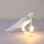 Koronis - Sculptural Resin Raven Table Lamp