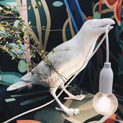 Koronis - Sculptural Resin Raven Table Lamp