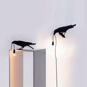 Koronis - Sculptural Resin Raven Table Lamp