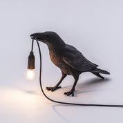 Koronis - Sculptural Resin Raven Table Lamp
