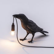 Koronis - Sculptural Resin Raven Table Lamp