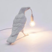Koronis - Sculptural Resin Raven Table Lamp