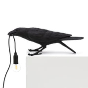 Koronis - Sculptural Resin Raven Table Lamp