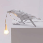 Koronis - Sculptural Resin Raven Table Lamp
