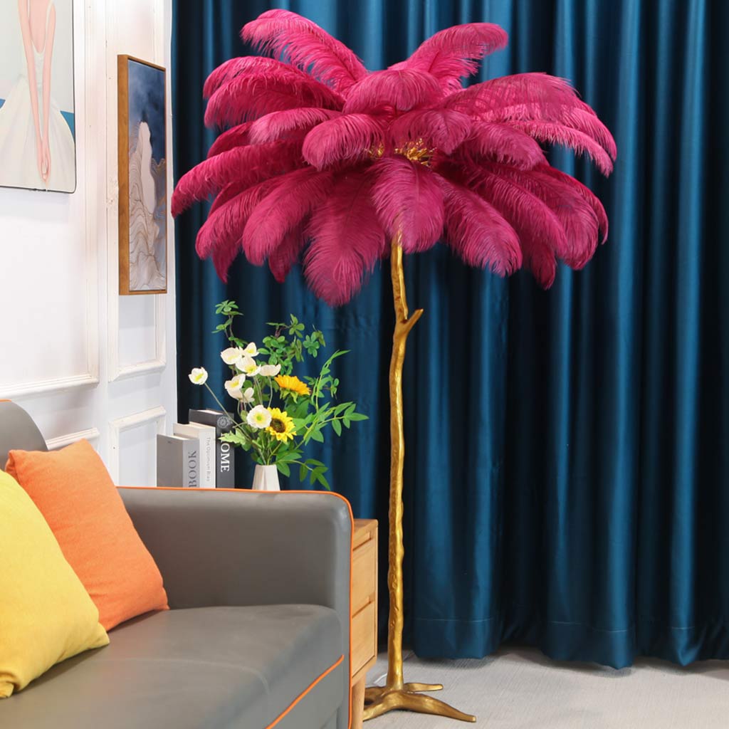 Phoinike - Ostrich Feather Floor Lamp