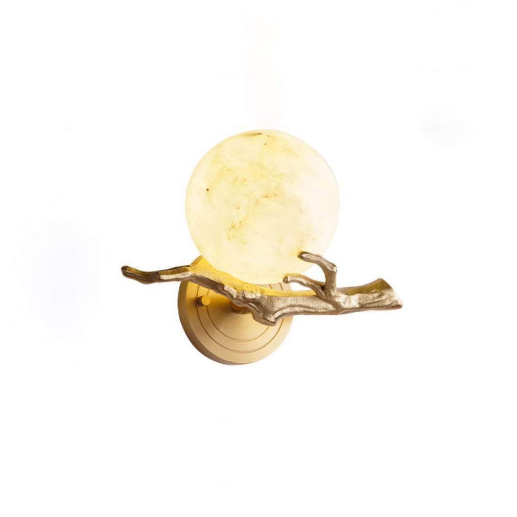 Thetis - Brass and Marble Wall Sconce