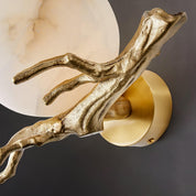 Thetis - Brass and Marble Wall Sconce