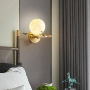 Thetis - Brass and Marble Wall Sconce