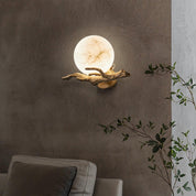 Thetis - Brass and Marble Wall Sconce