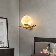 Thetis - Brass and Marble Wall Sconce