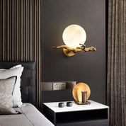 Thetis - Brass and Marble Wall Sconce