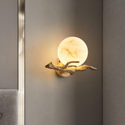 Thetis - Brass and Marble Wall Sconce