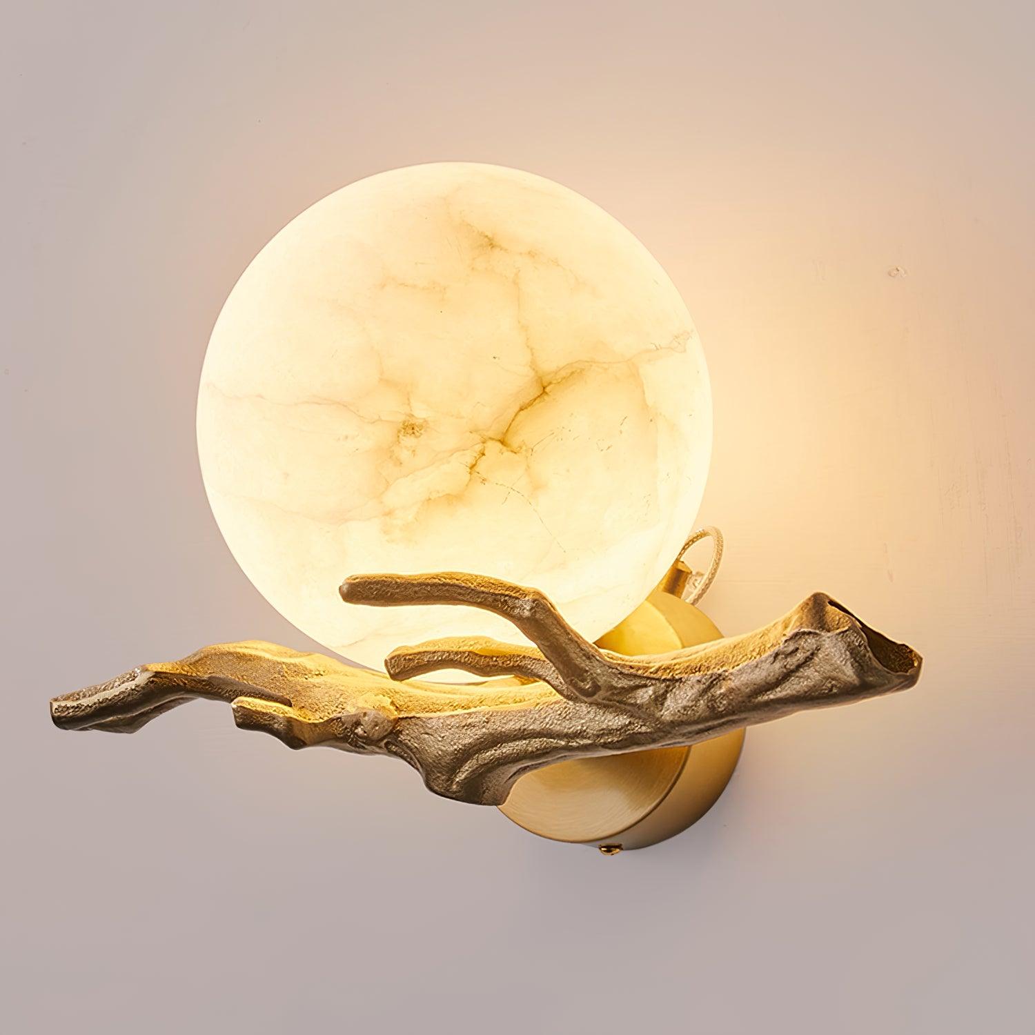 Thetis - Brass and Marble Wall Sconce
