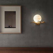 Thetis - Brass and Marble Wall Sconce