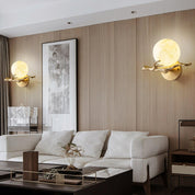 Thetis - Brass and Marble Wall Sconce