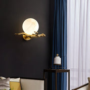 Thetis - Brass and Marble Wall Sconce