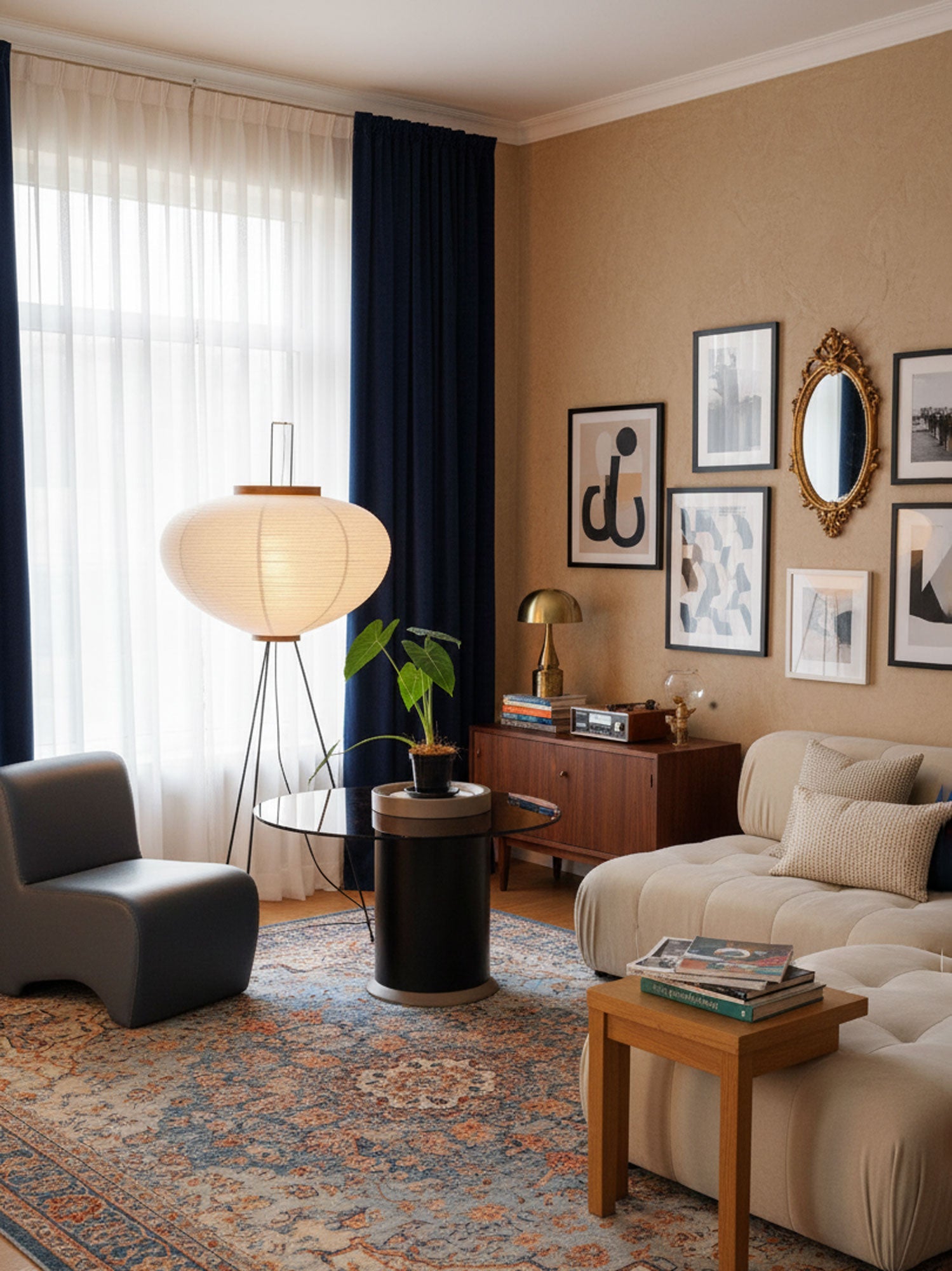 Phoibe - Washi Paper Lantern Floor Lamp