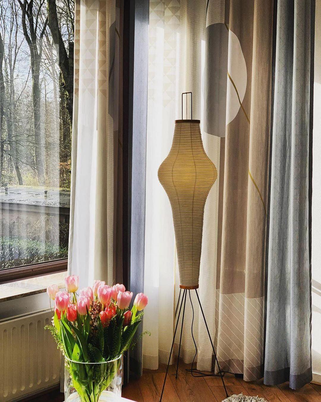 Phoibe - Washi Paper Lantern Floor Lamp