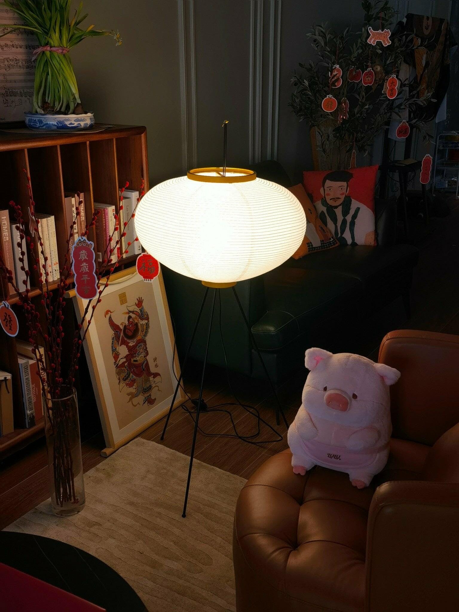 Phoibe - Washi Paper Lantern Floor Lamp