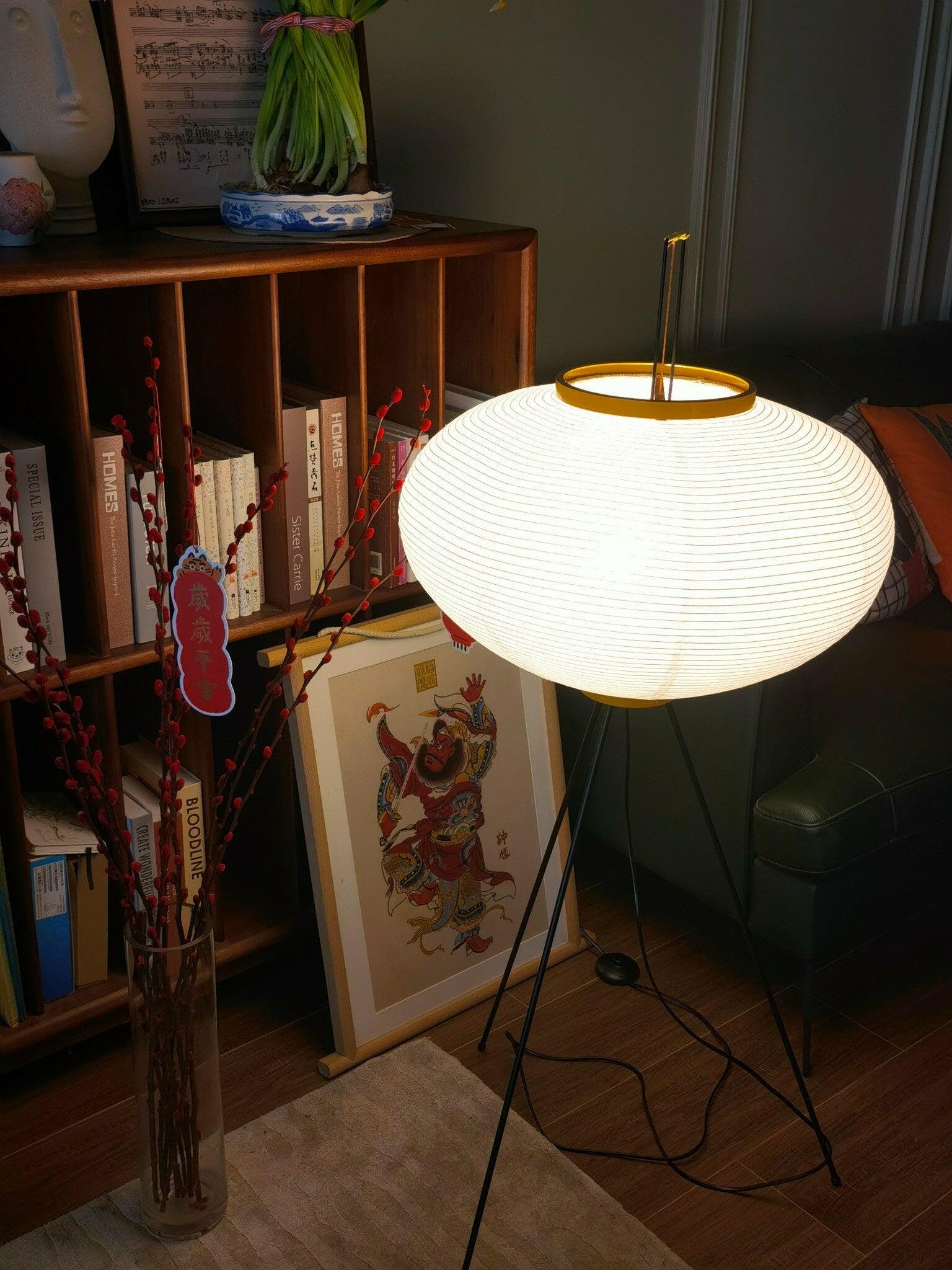 Phoibe - Washi Paper Lantern Floor Lamp