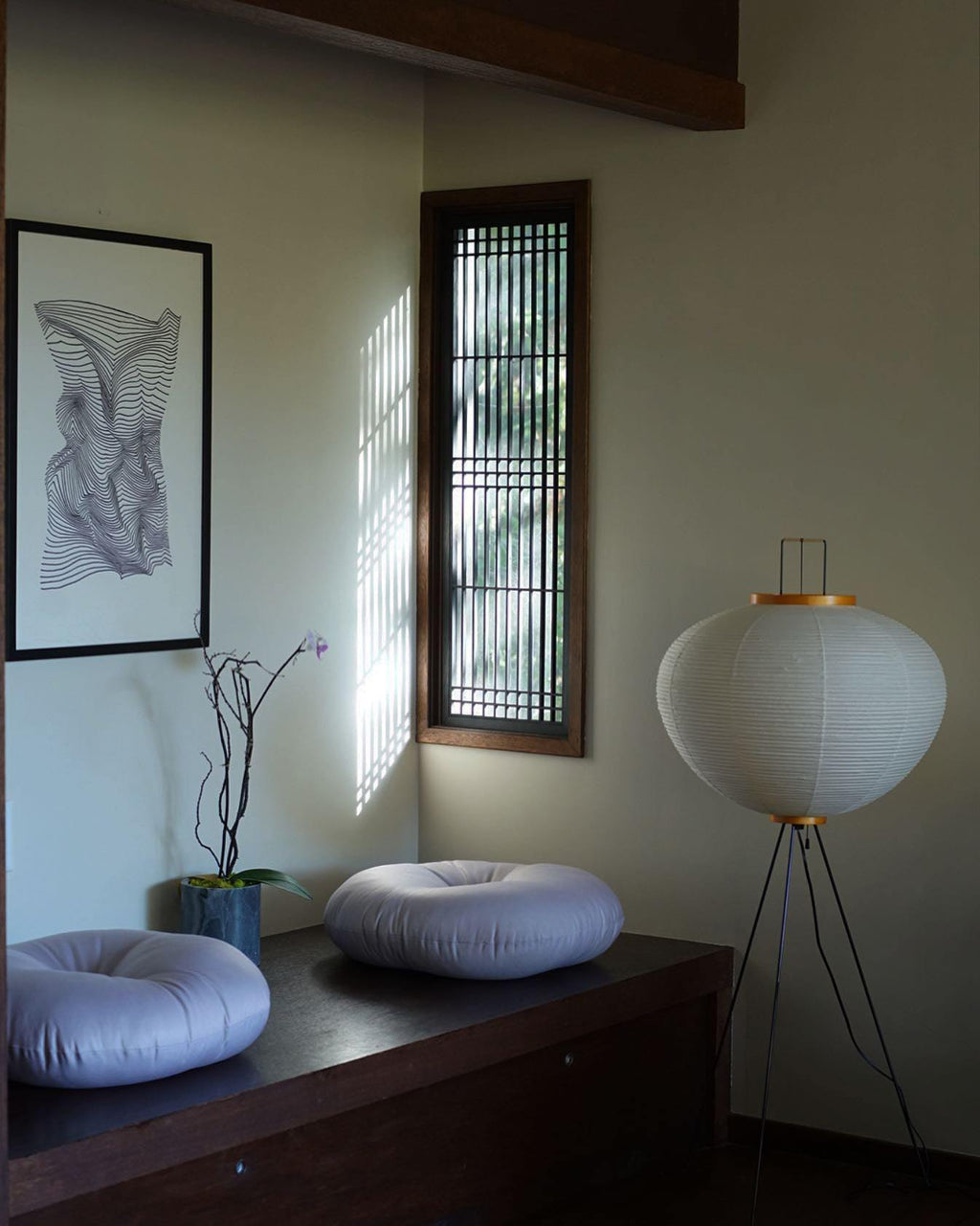 Phoibe - Washi Paper Lantern Floor Lamp