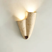 Amphitrite - Draped Travertine Wall Sconce