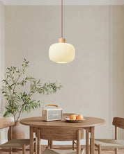Ginny Ribbed Glass Acorn Pendant Light – detail 5