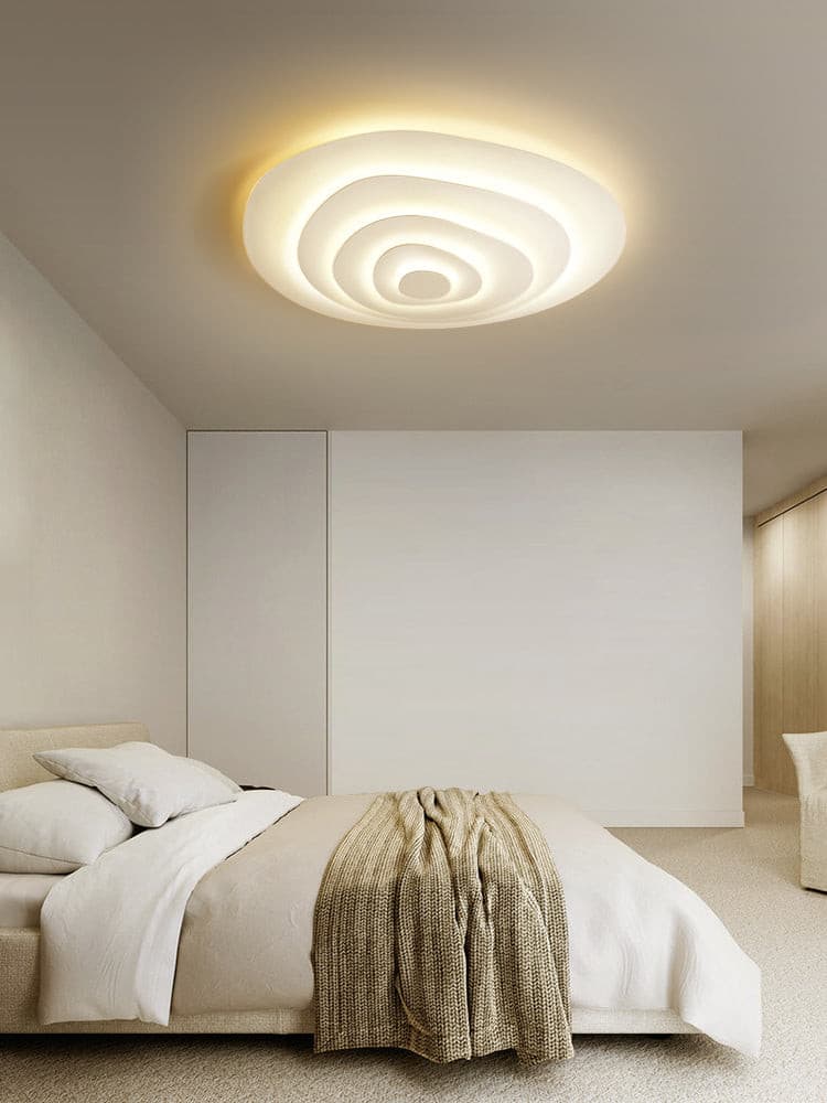 Sonny White Ripple Ring LED Ceiling Light – detail 5