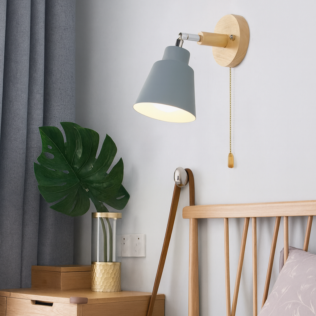 Strophios - Rotating Wood Wall Sconce