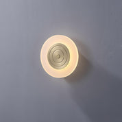 Pleione - Polished Brass and Frosted Wall Lamp