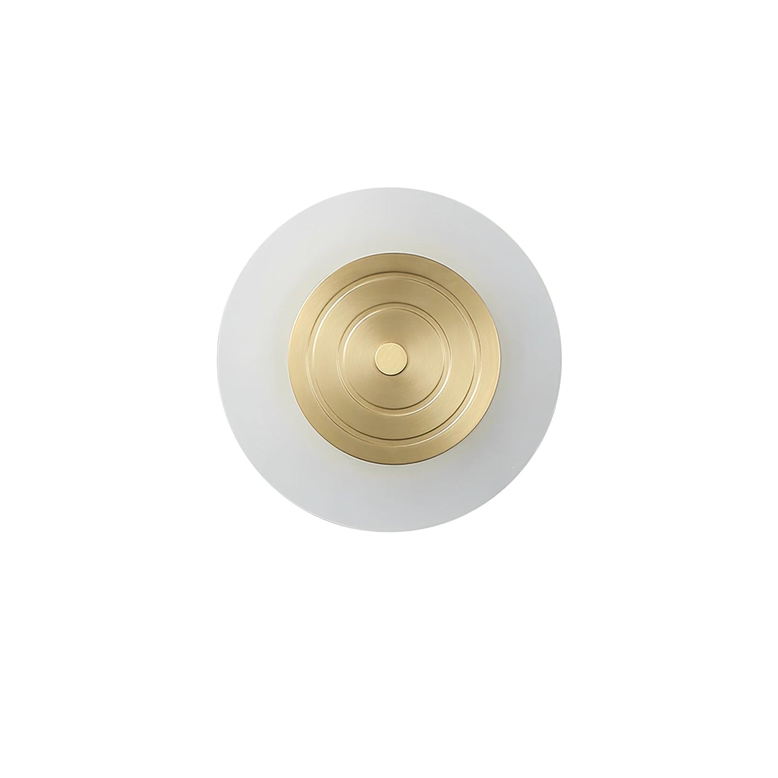 Pleione - Polished Brass and Frosted Wall Lamp