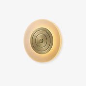 Pleione - Polished Brass and Frosted Wall Lamp