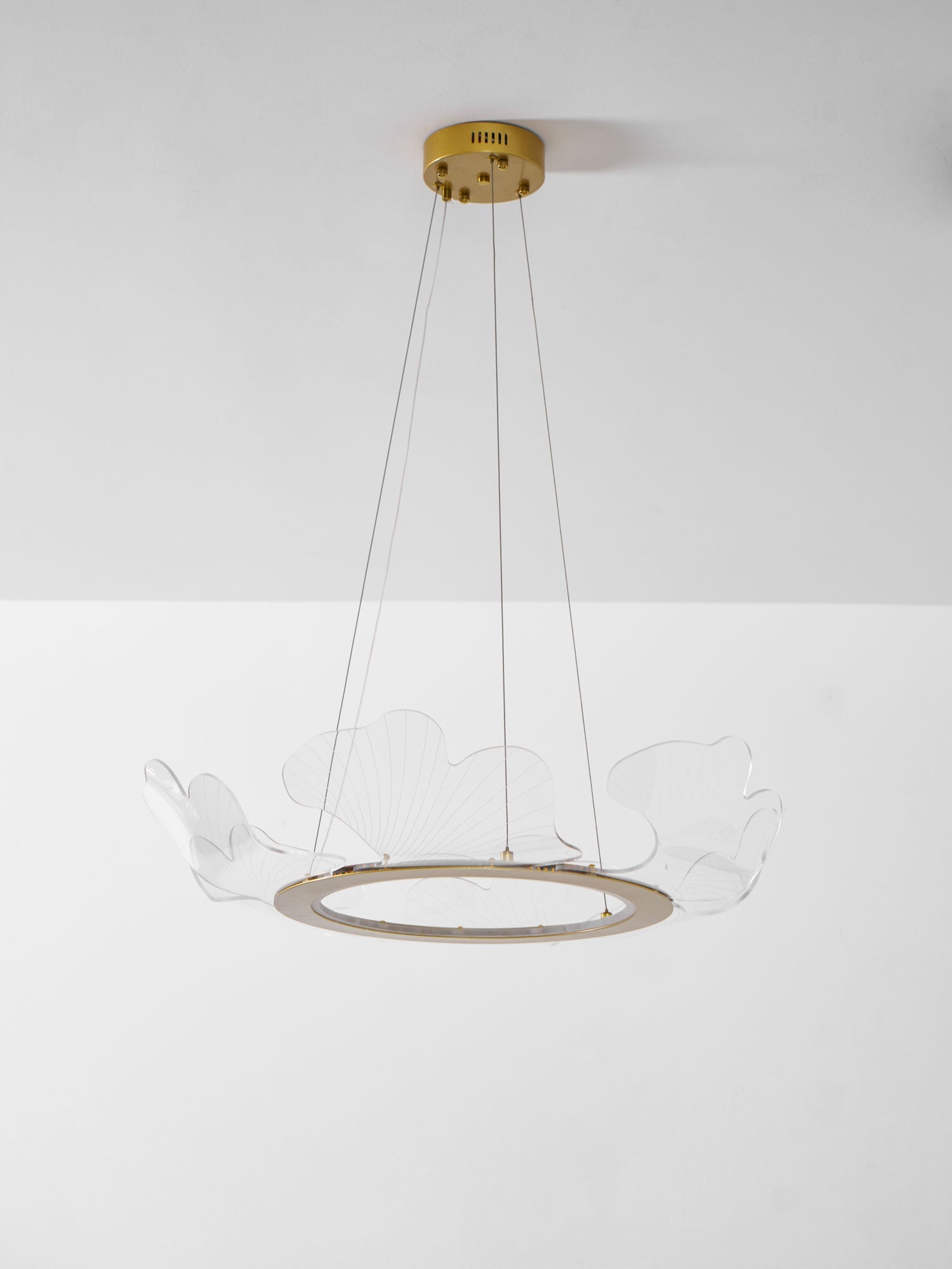 Thalassa - Gold Leaf and Acrylic Chandelier