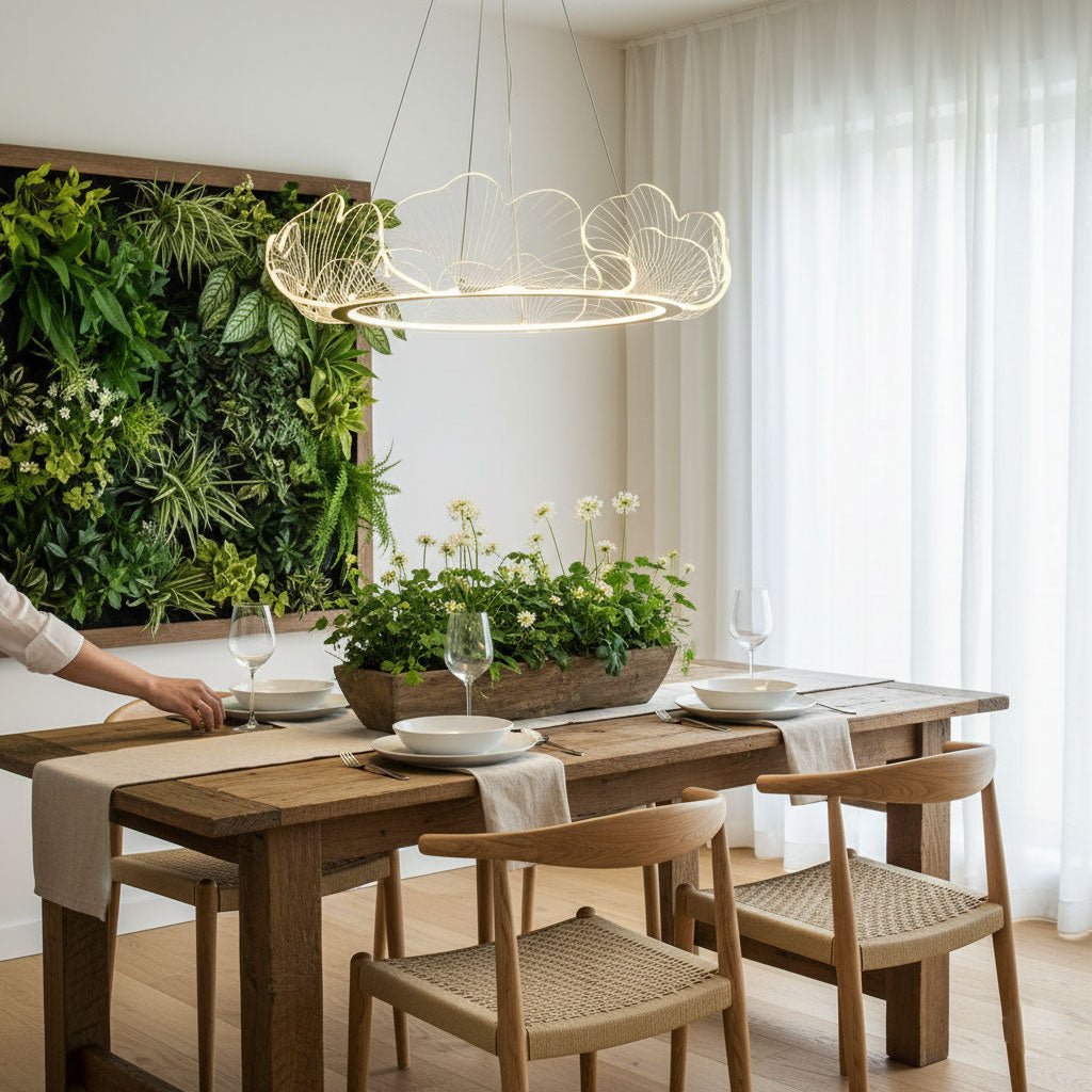 Thalassa - Gold Leaf and Acrylic Chandelier