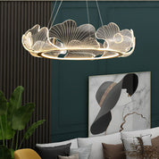 Thalassa - Gold Leaf and Acrylic Chandelier