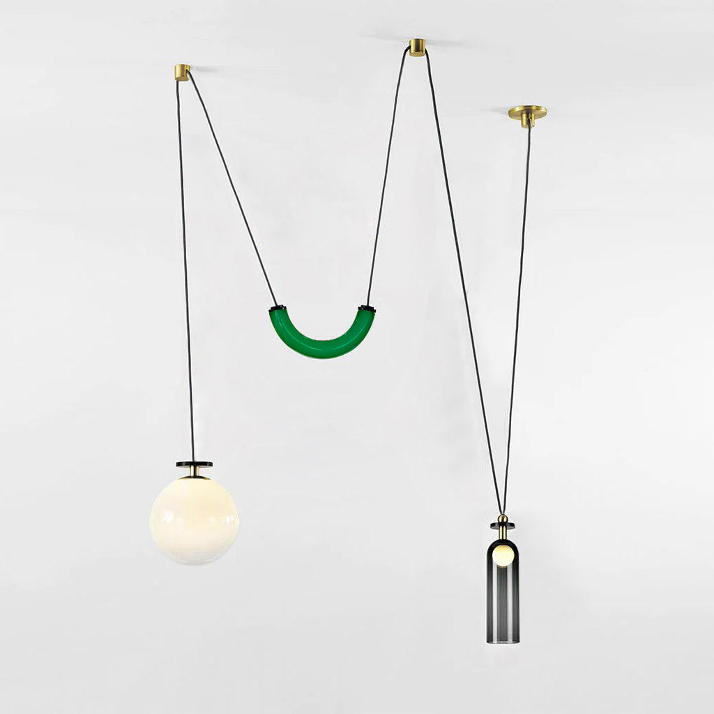 Dike - Modular Geometric Glass Chandelier