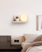 Pherousa - Travertine Shelf Wall Sconce